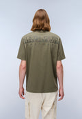 T-Shirt à Manches Courtes Fanes en Jersey Vert Tea Leaf - 4