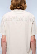 T-Shirt à Manches Courtes Fanes en Jersey Beige - 6