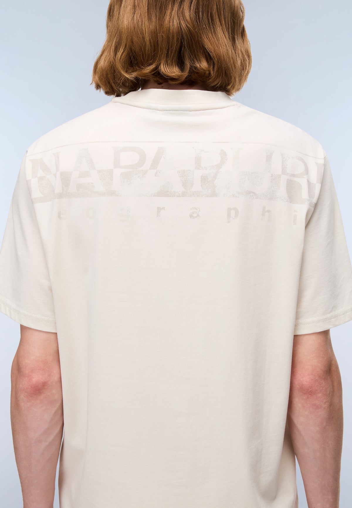 T-Shirt à Manches Courtes Fanes en Jersey Beige - 6
