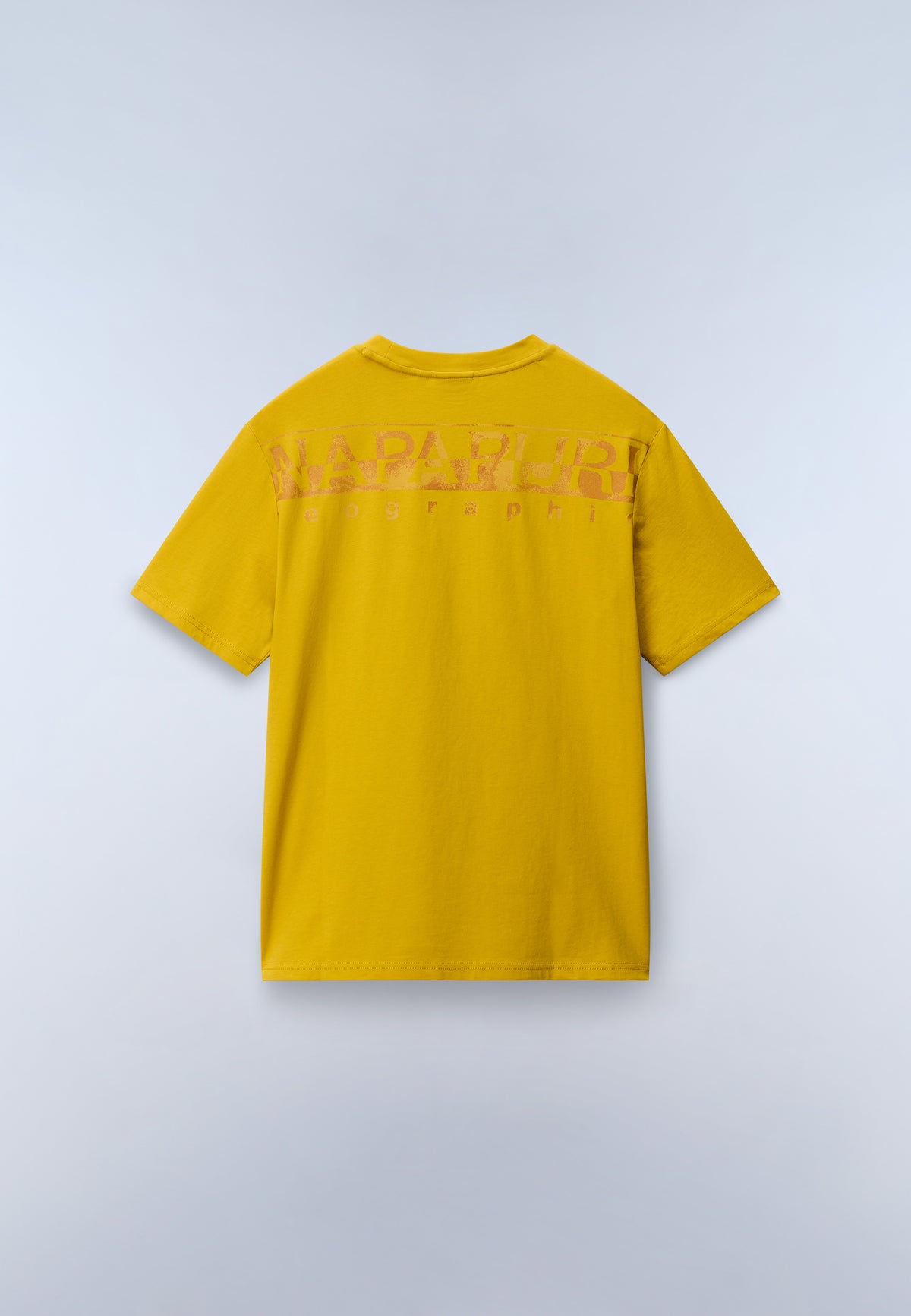 T-Shirt à Manches Courtes Fanes en Jersey Jaune Gold - 4