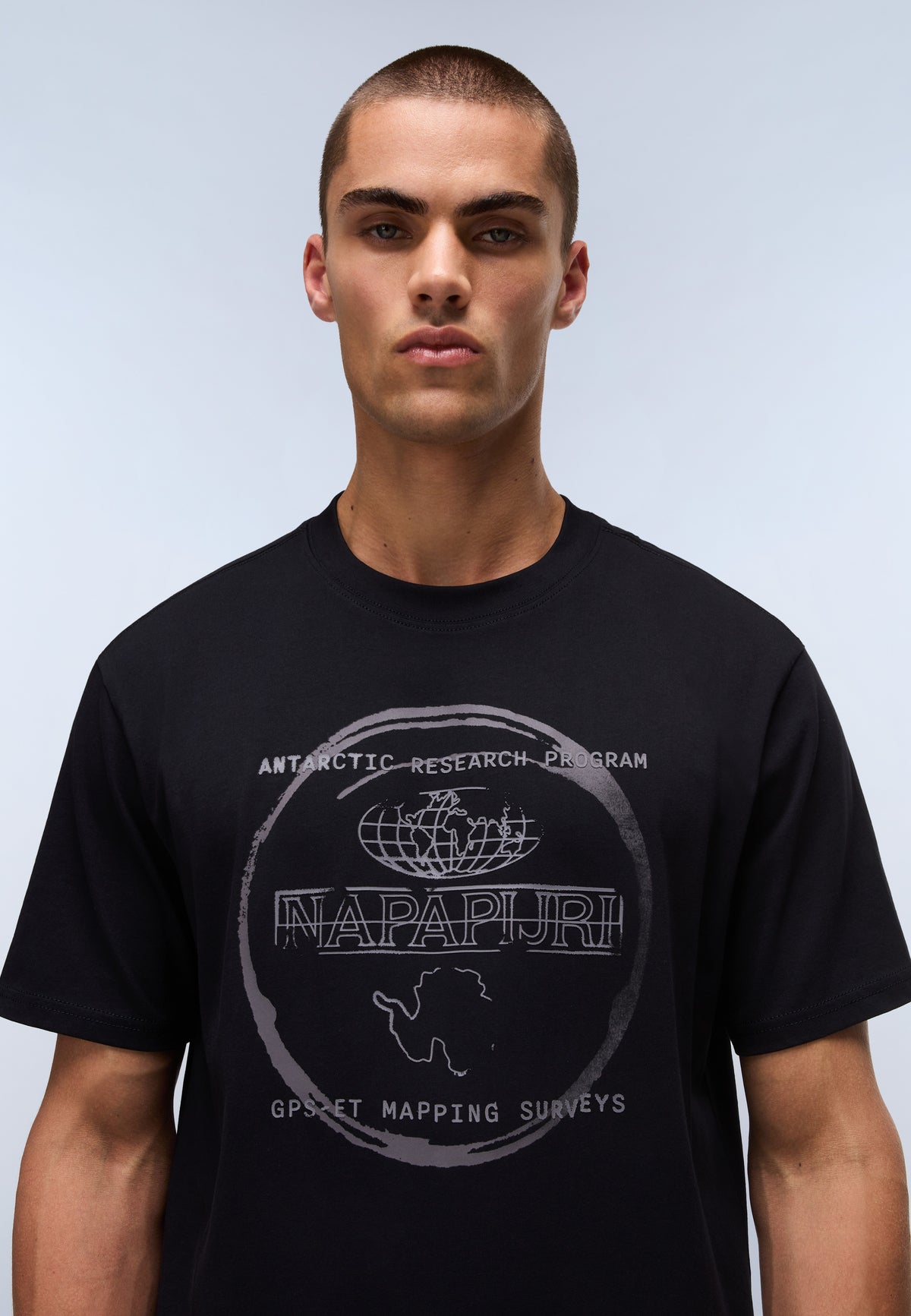 T-Shirt a Maniche Corte Bald Jersey Nero - 2