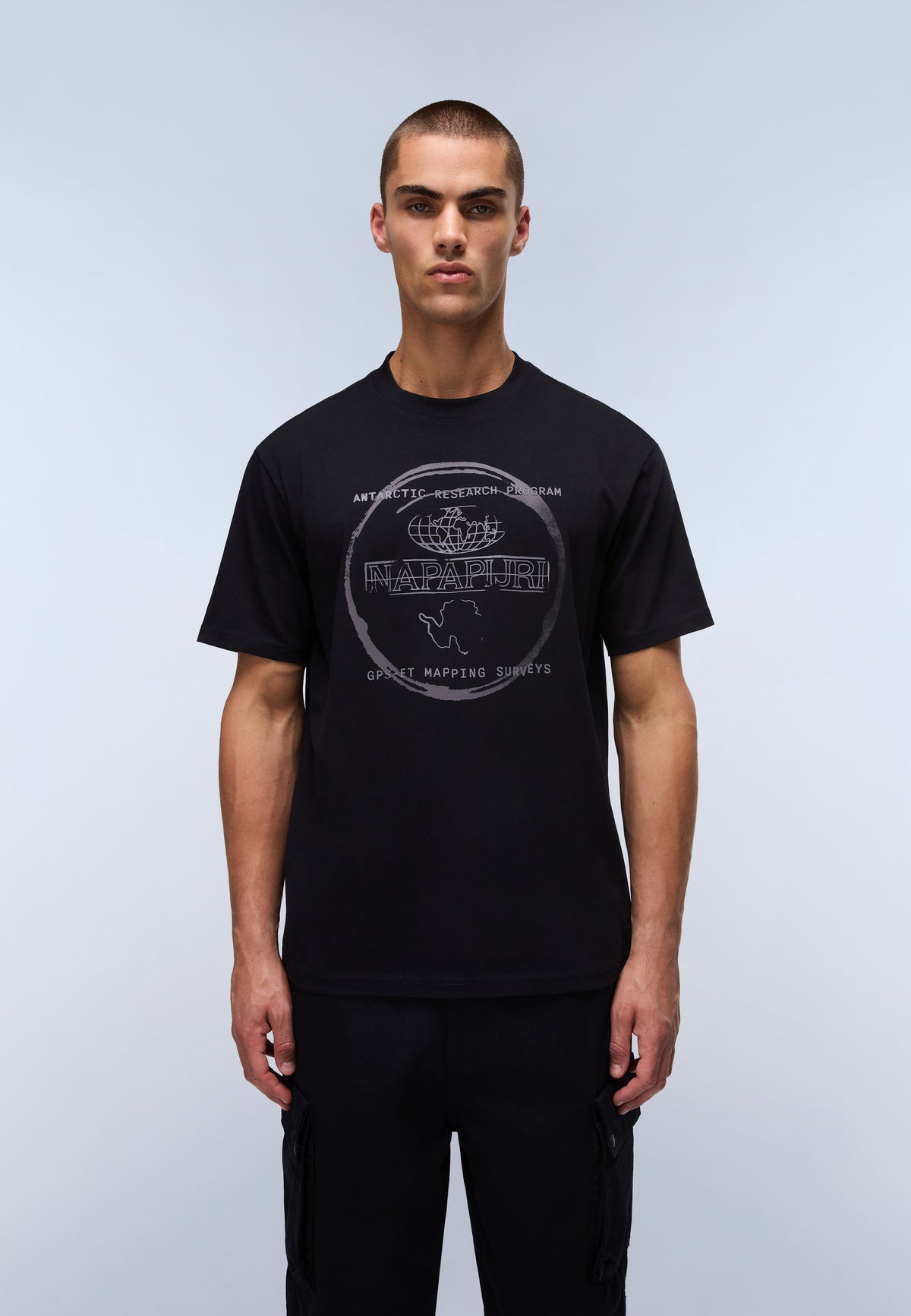 T-Shirt a Maniche Corte Bald Jersey Nero - 3