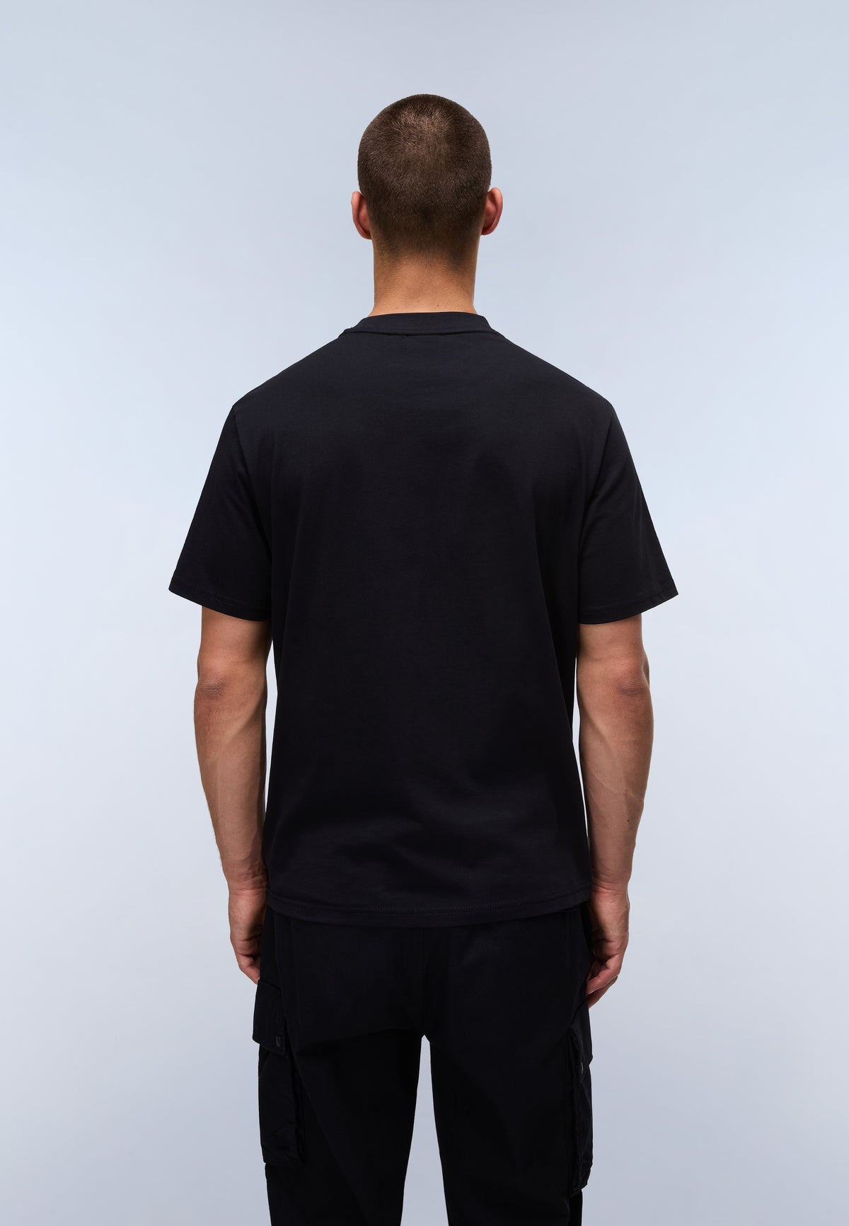 T-Shirt a Maniche Corte Bald Jersey Nero - 4