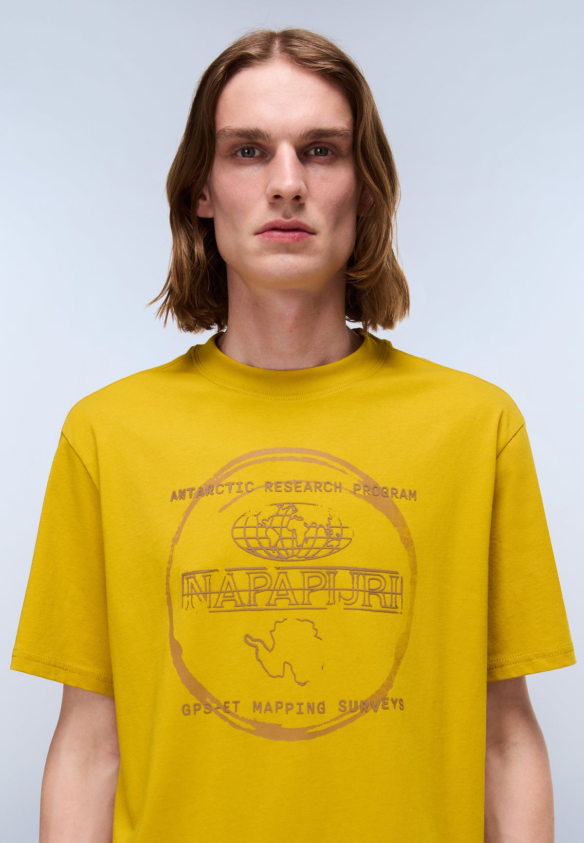 Bald Jersey Short Sleeve T-Shirt Yellow Gold - 2