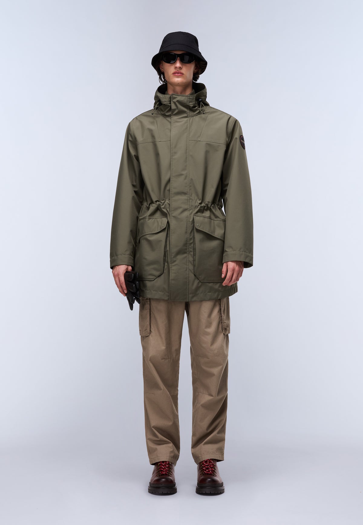 Lange Parkajacke Pilloz Grün Tea Leaf - 3