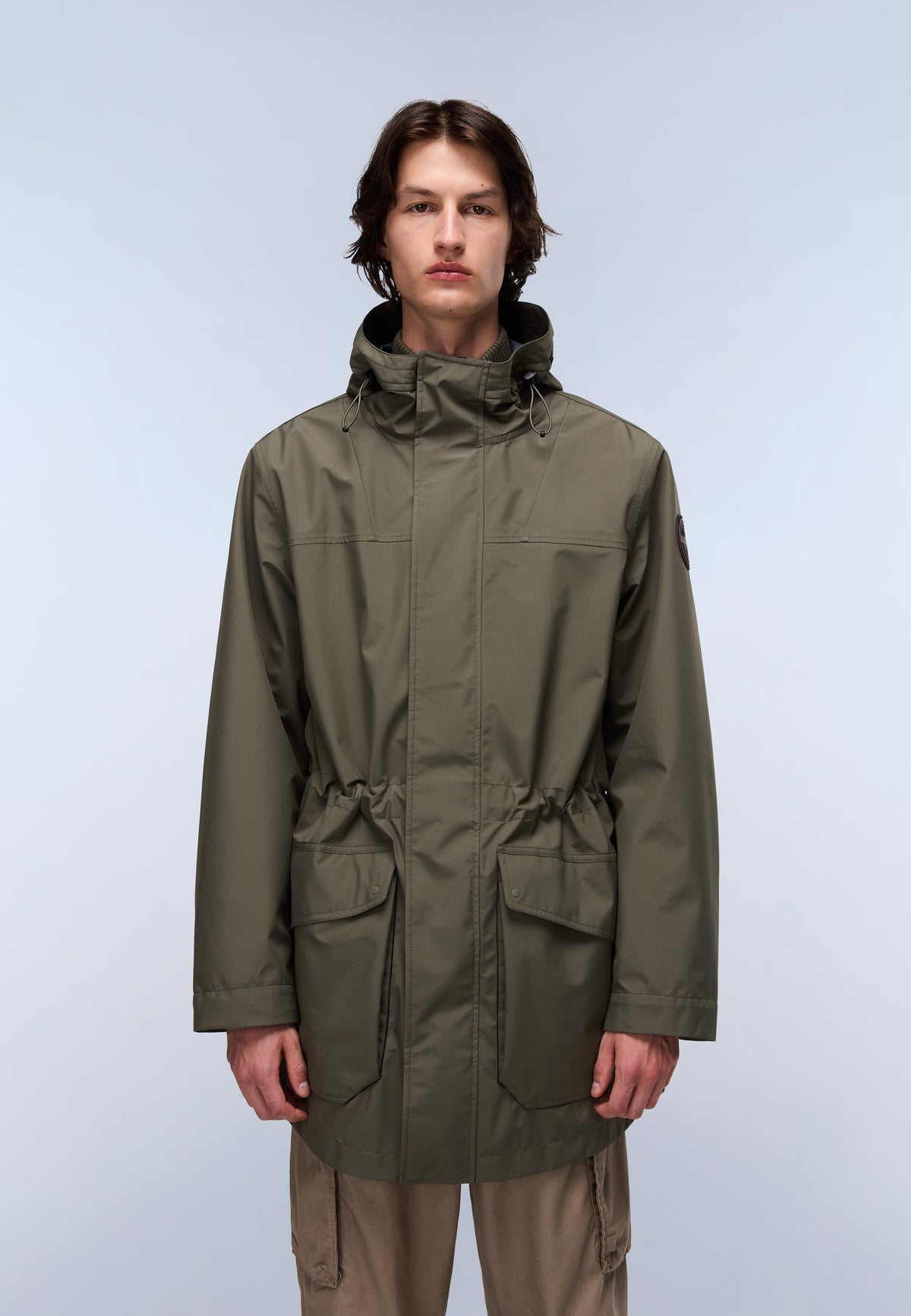 Lange Parkajacke Pilloz Grün Tea Leaf - 4