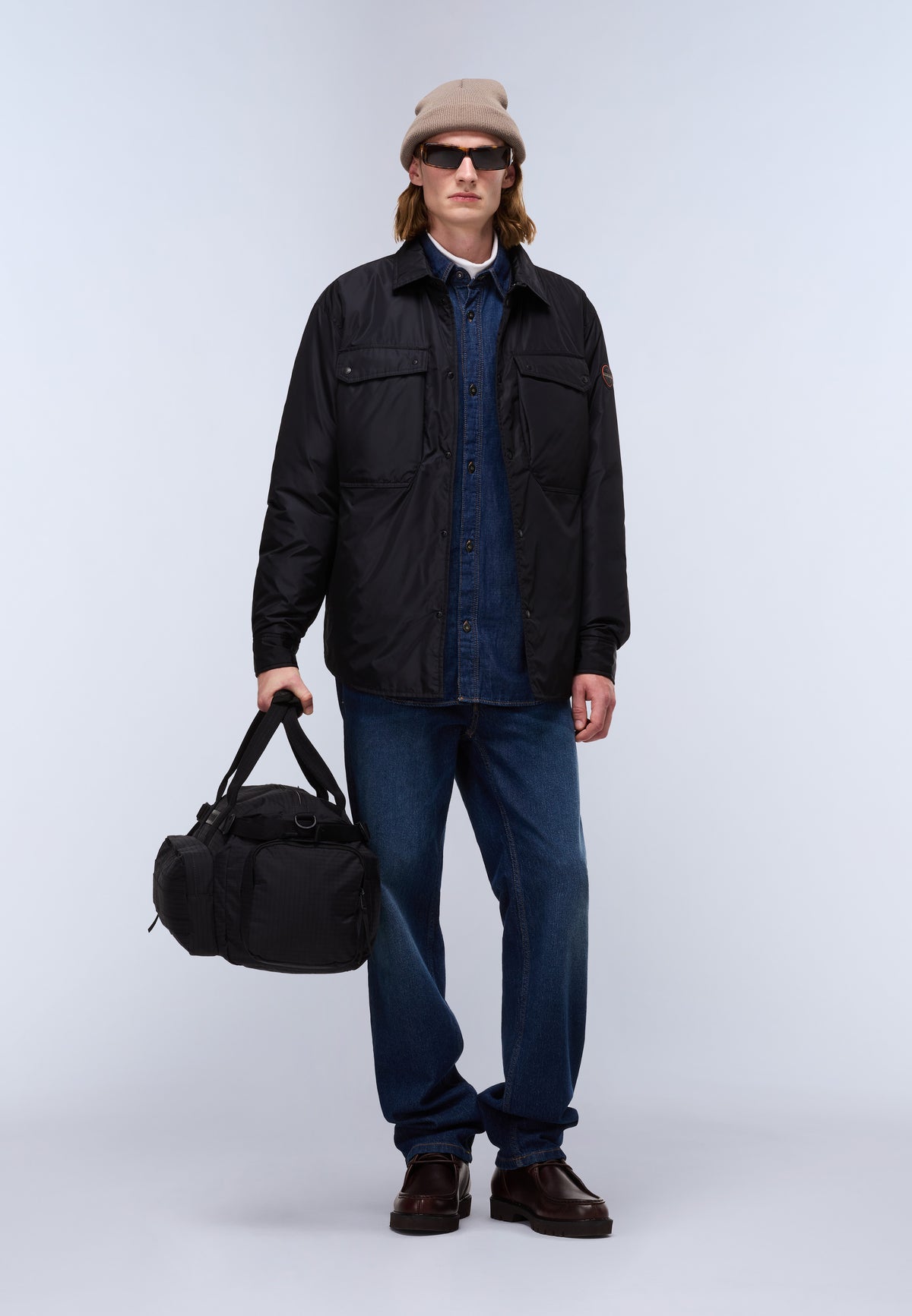 Casies Long Sleeve Overshirt Black - 3