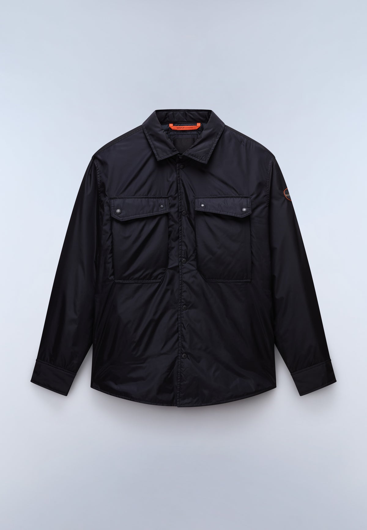 Casies Long Sleeve Overshirt Black - 1