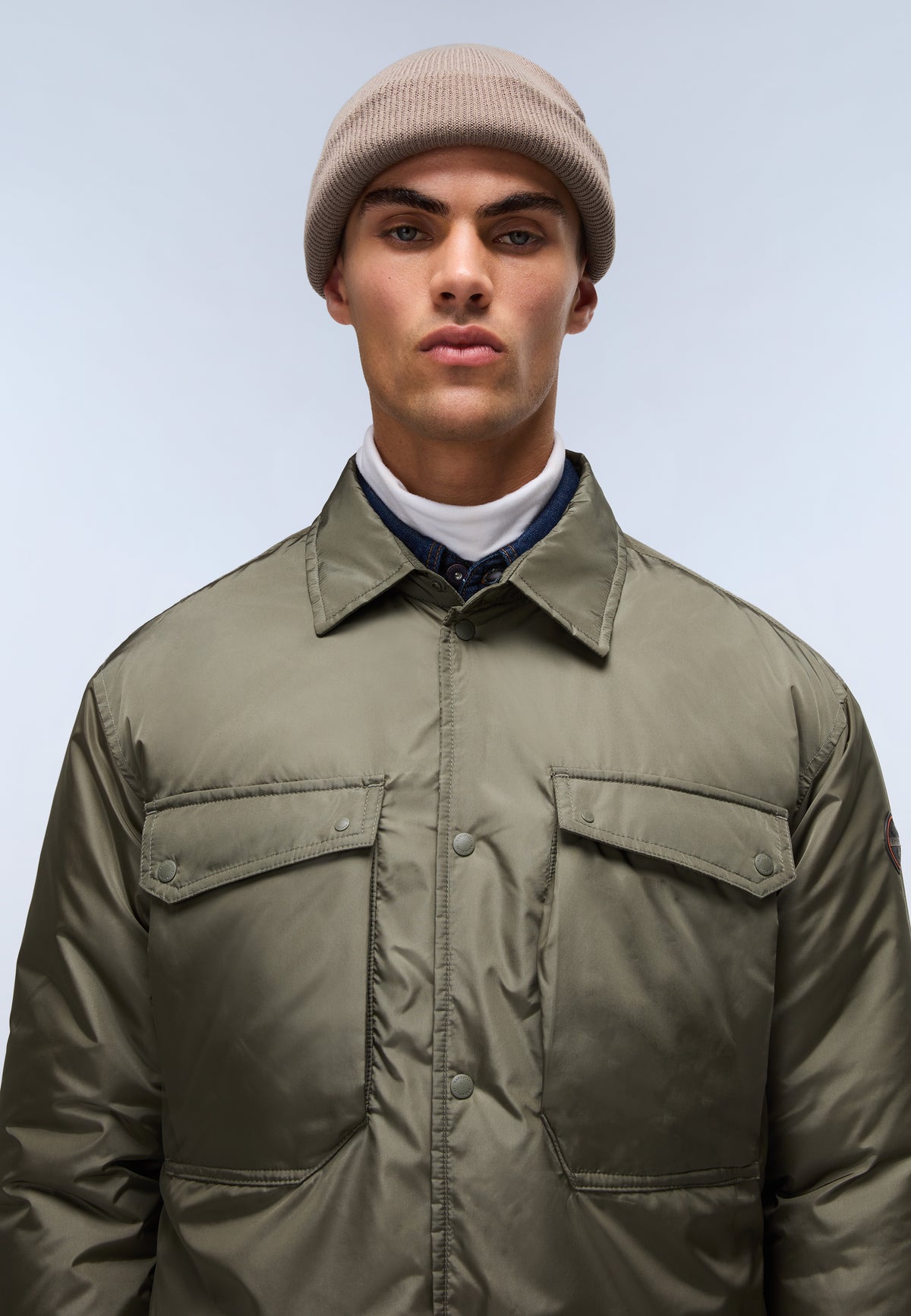 Casies Long Sleeve Overshirt Green Tea Leaf - 2