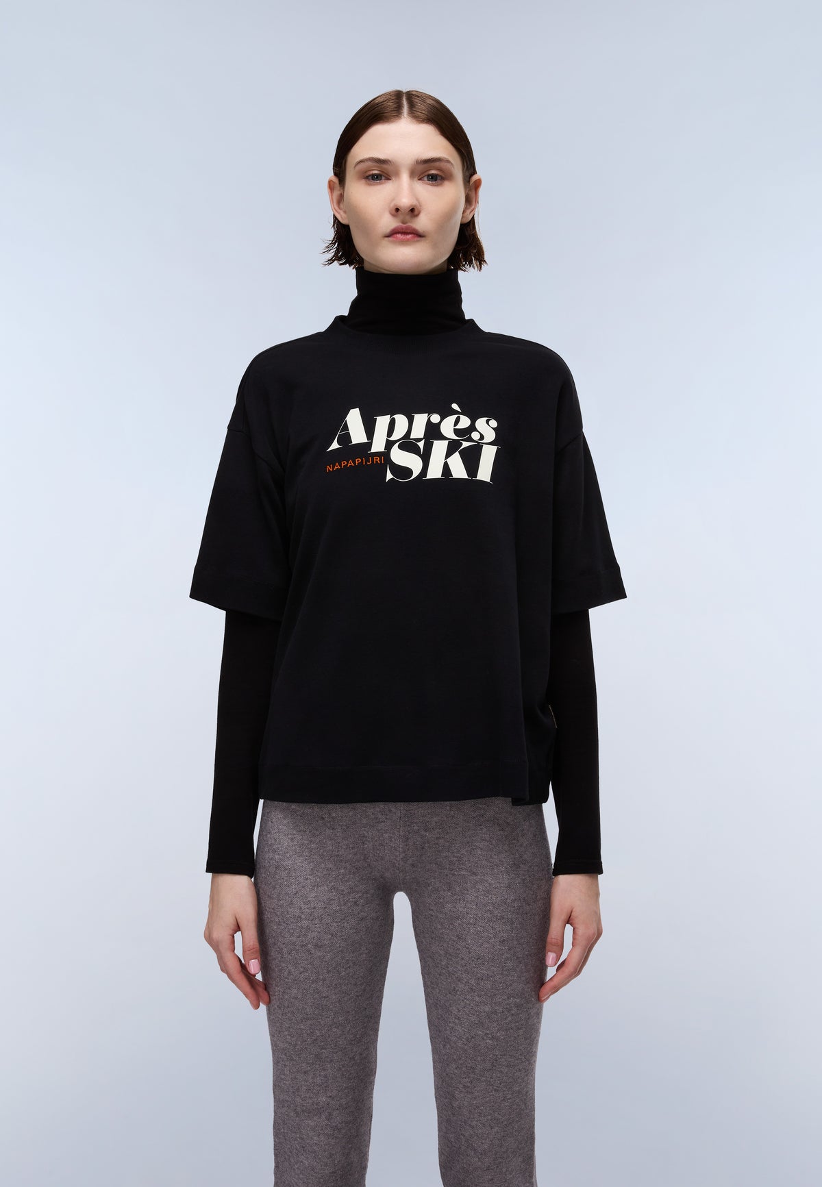 Kurzarm-T-Shirt Irto Schwarz - 2