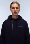 Back Graphic Hoodie Dark Blue - 2