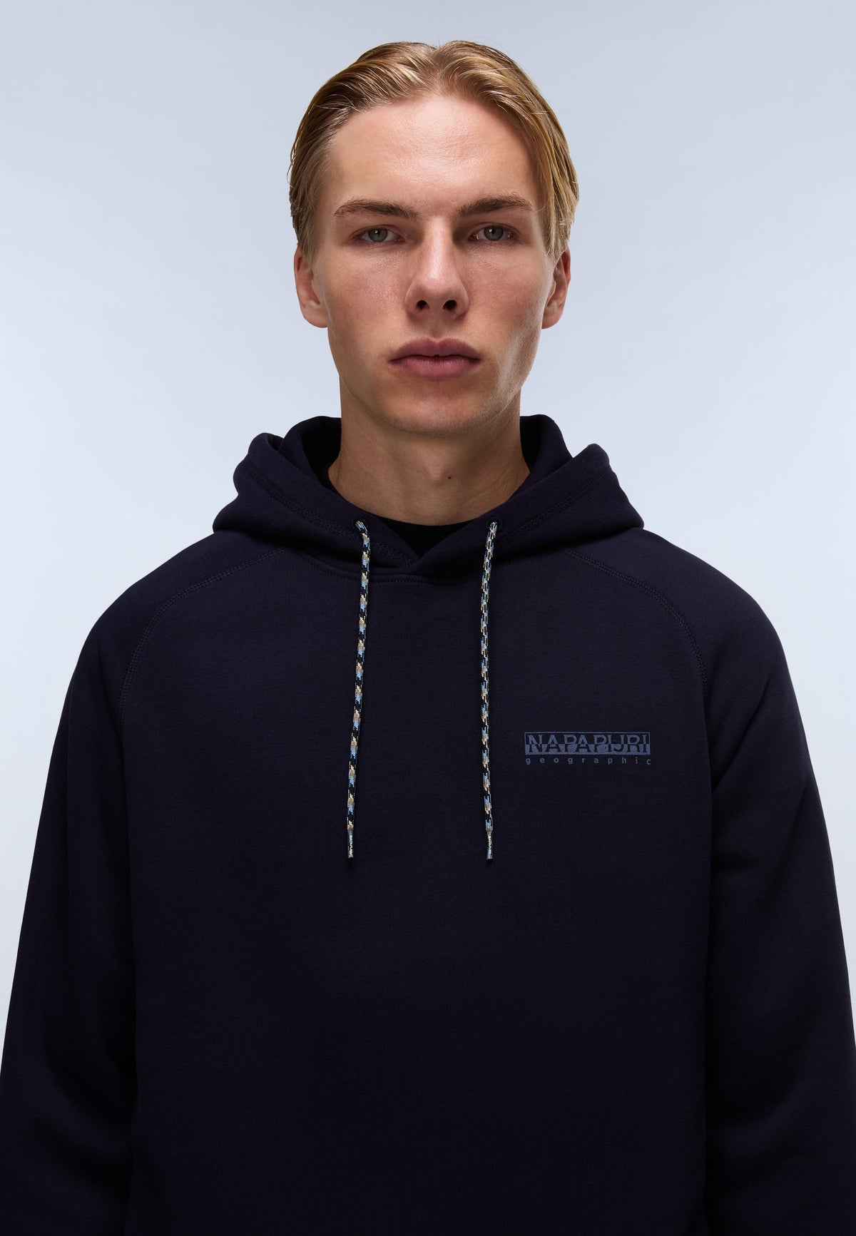 Back Graphic Hoodie Dark Blue - 2