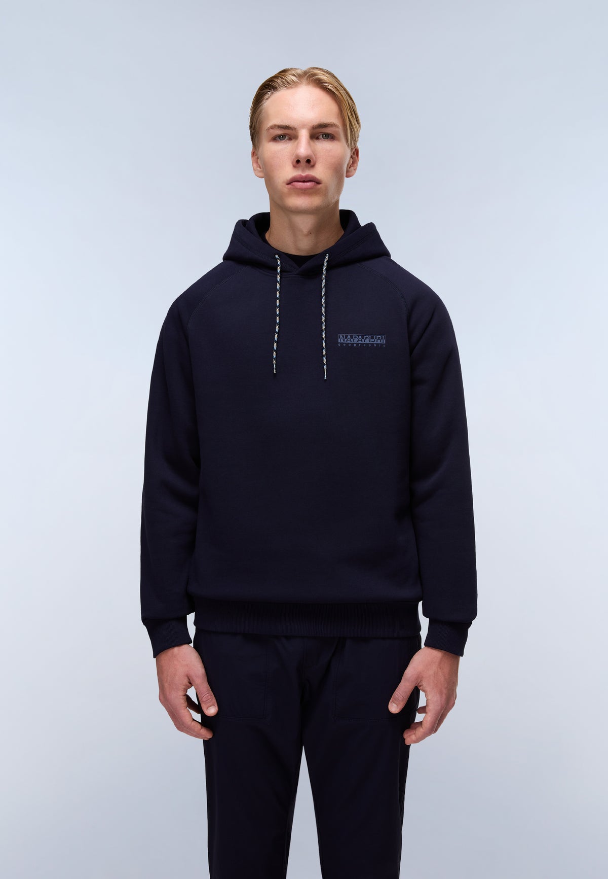 Back Graphic Hoodie Dark Blue - 3