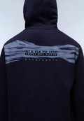 Back Graphic Hoodie Dark Blue - 6