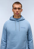 Back Graphic Hoodie Blue Denim - 2