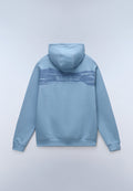 Back Graphic Hoodie Blue Denim - 5