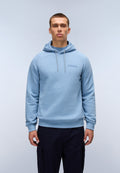 Back Graphic Hoodie Blue Denim - 3