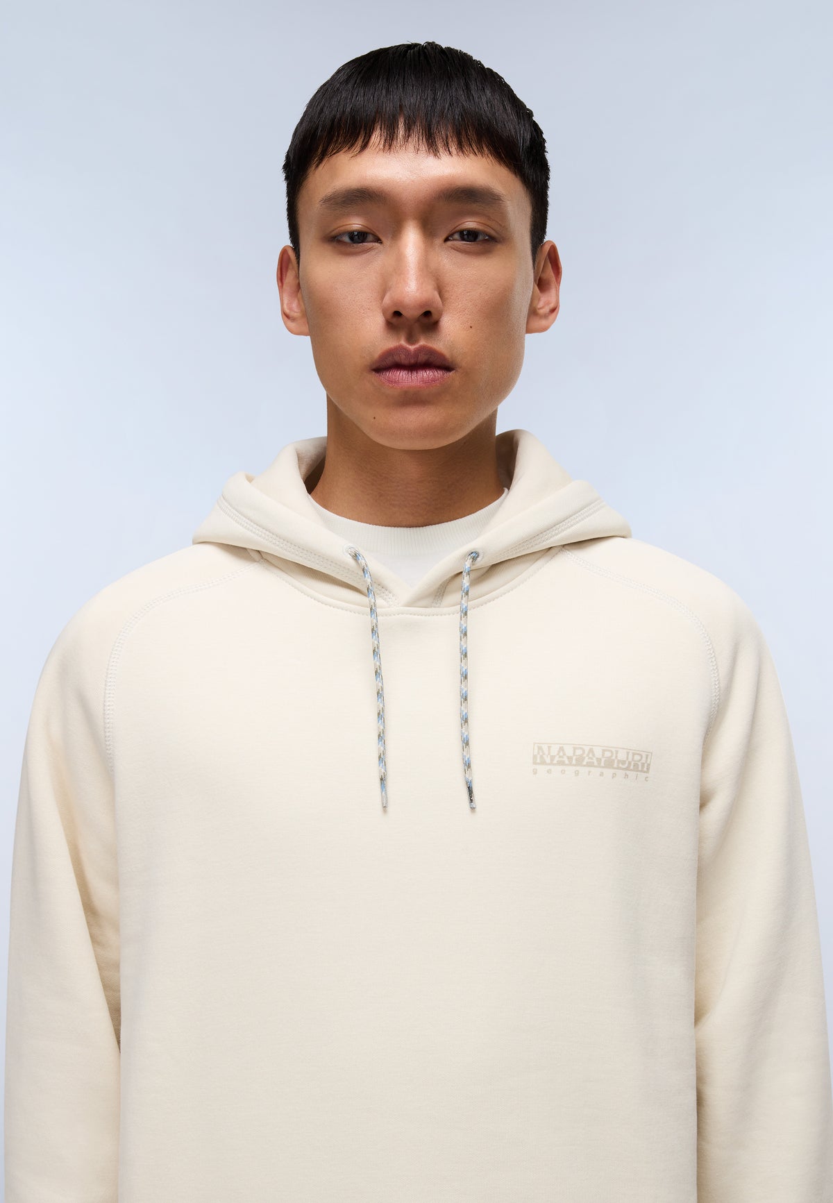 Back Graphic Hoodie Beige - 2