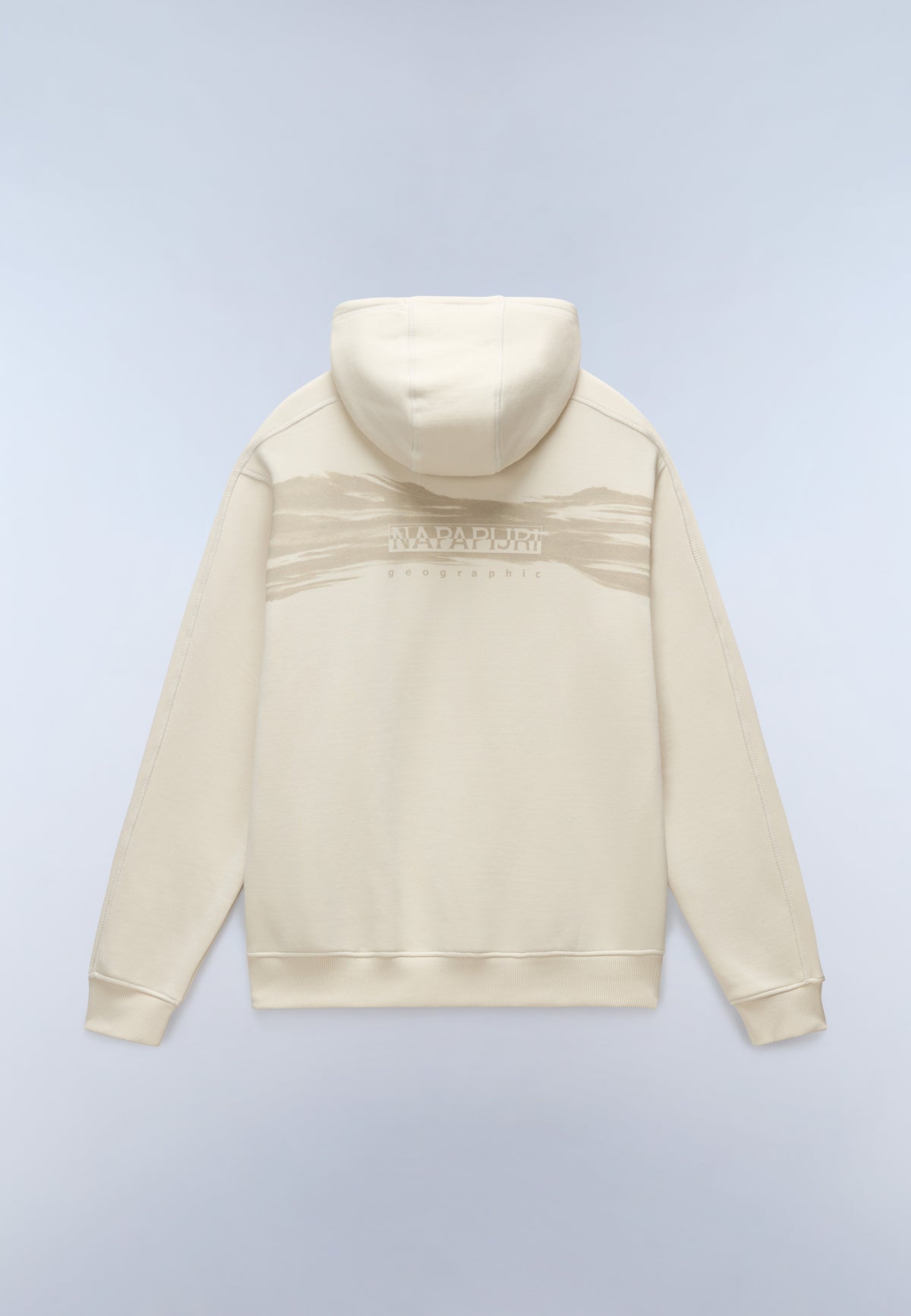Back Graphic Hoodie Beige - 5