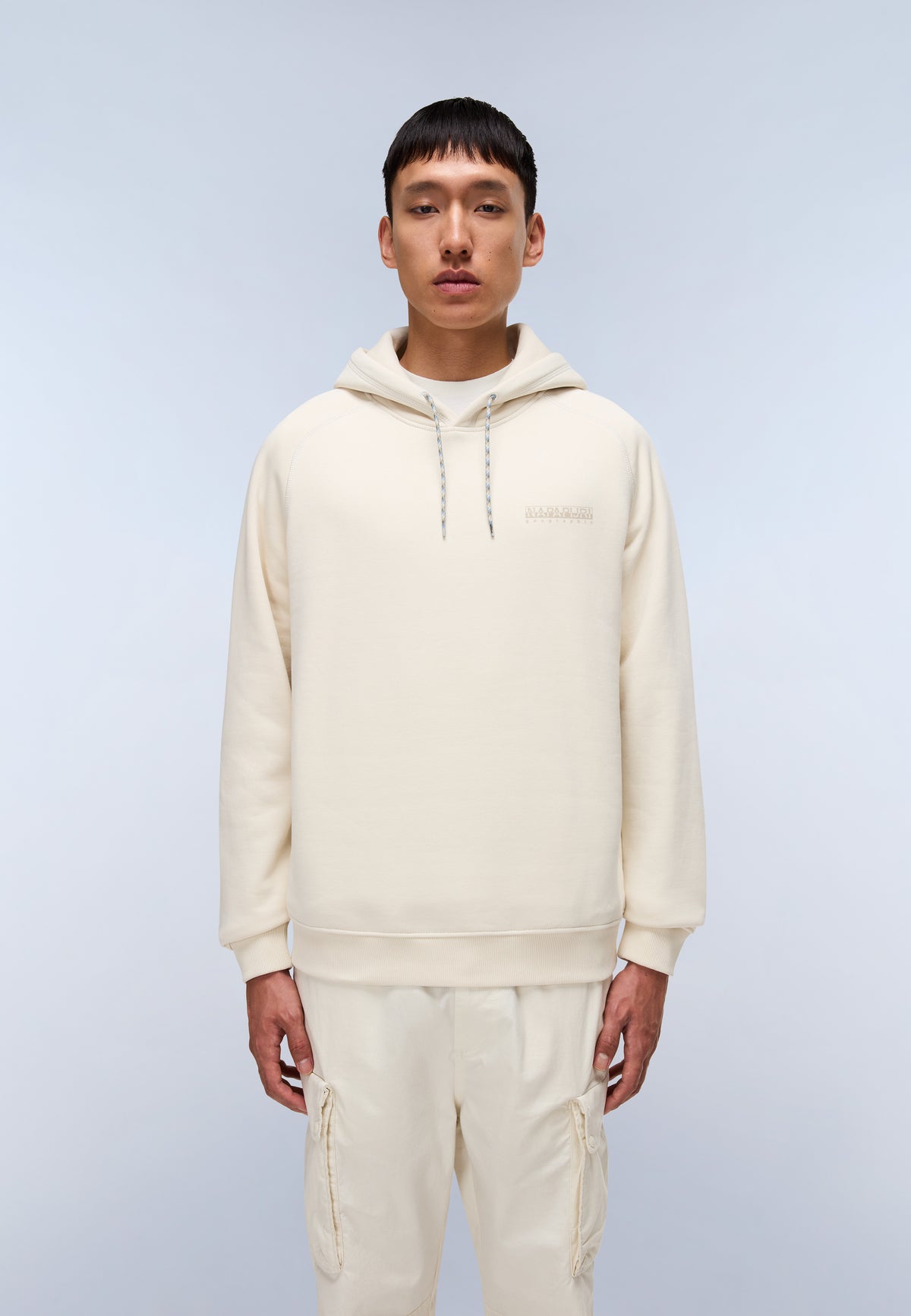 Back Graphic Hoodie Beige - 3