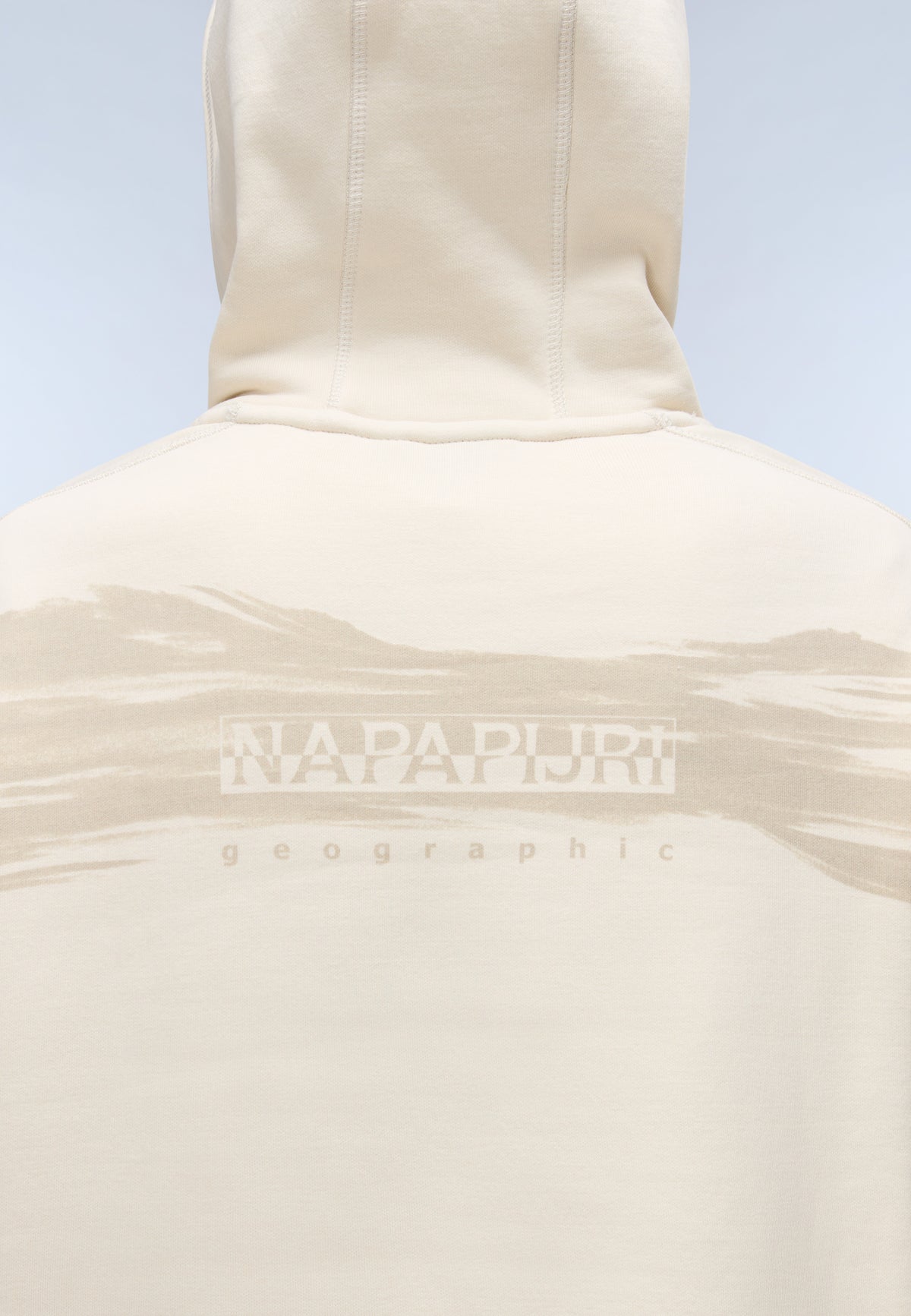 Back Graphic Hoodie Beige - 6