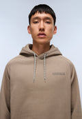 Back Graphic Hoodie Beige - 2