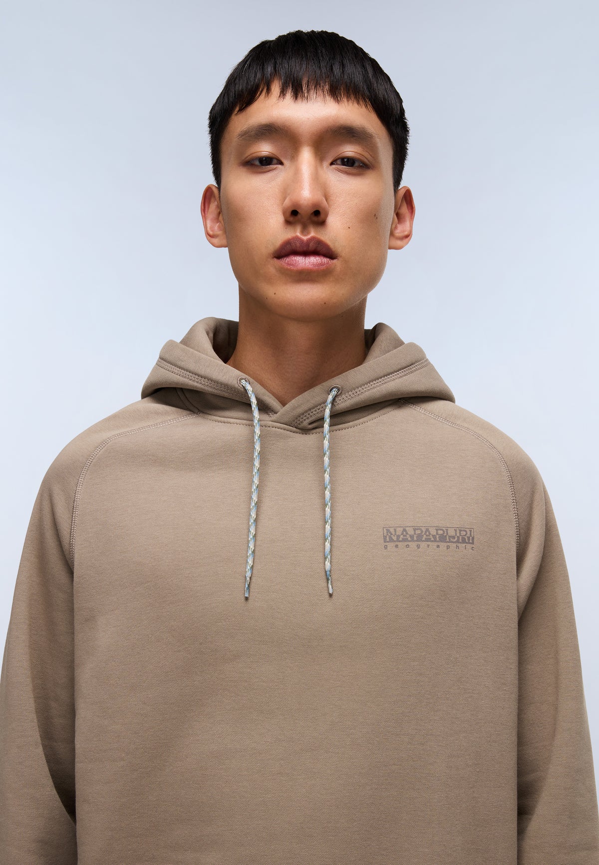Back Graphic Hoodie Beige - 2