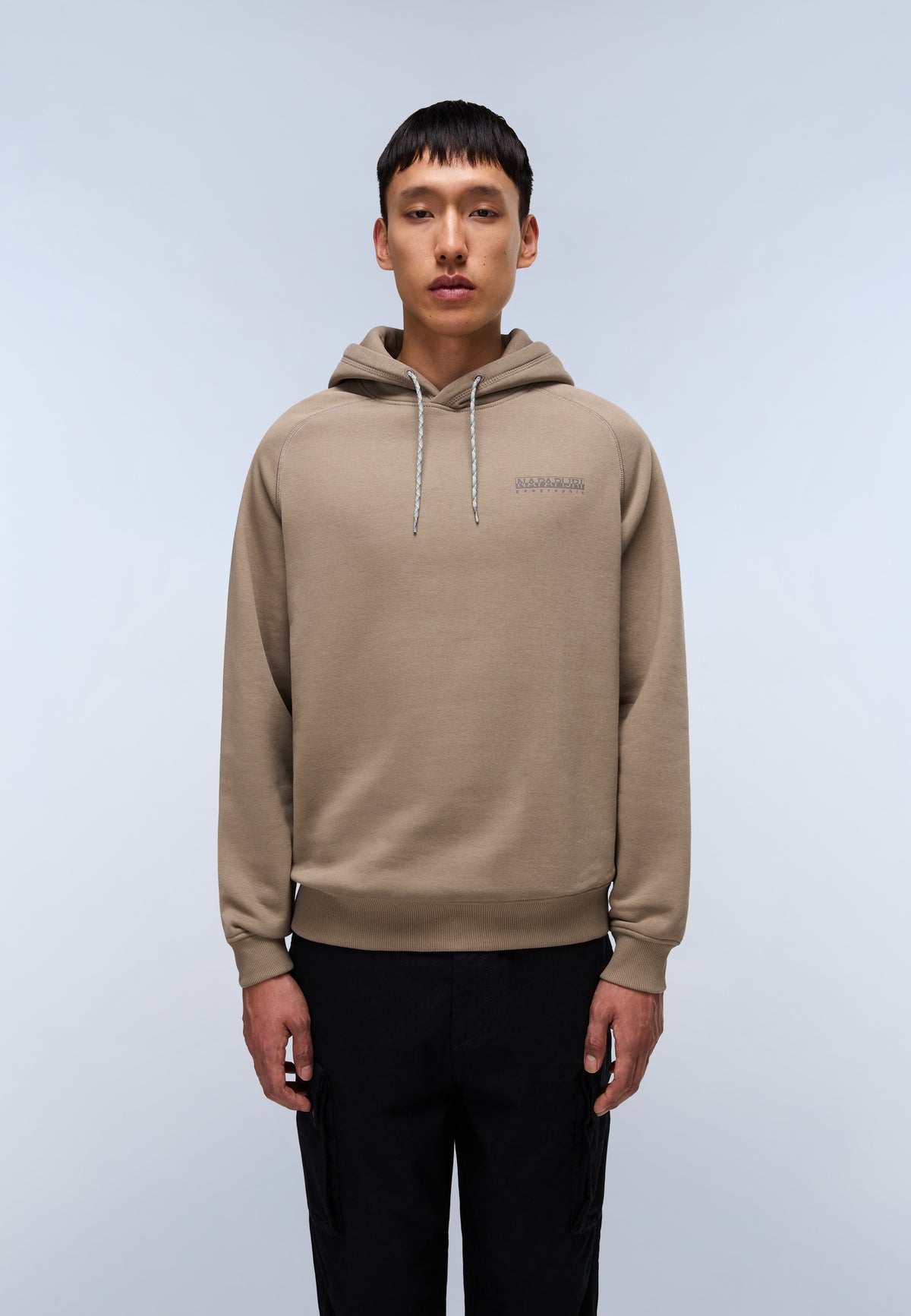 Back Graphic Hoodie Beige - 3