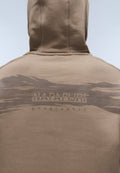 Back Graphic Hoodie Beige - 6
