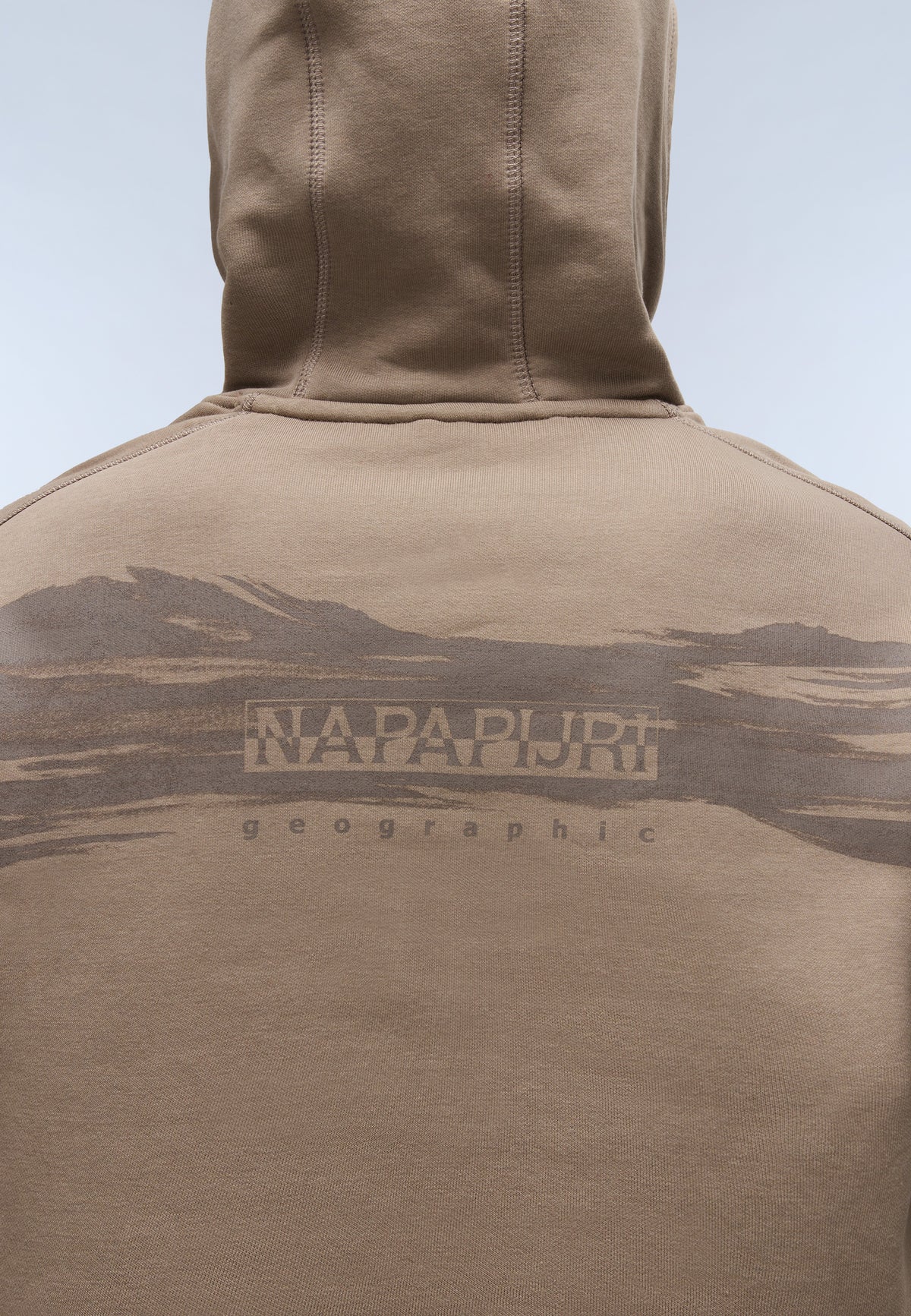 Back Graphic Hoodie Beige - 6