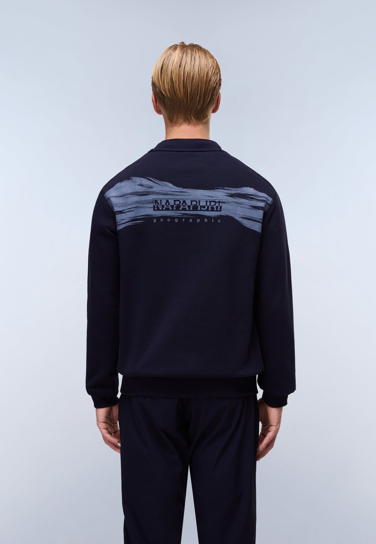 Back Graphic Sweatshirt Dark Blue - 4