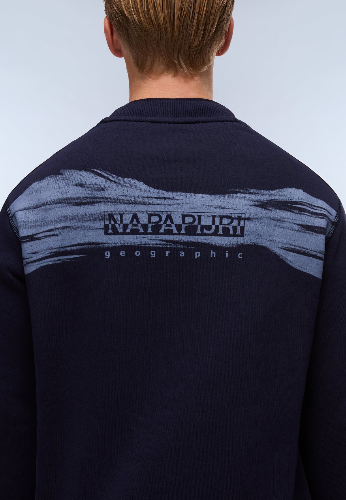 Back Graphic Sweatshirt Dark Blue - 6