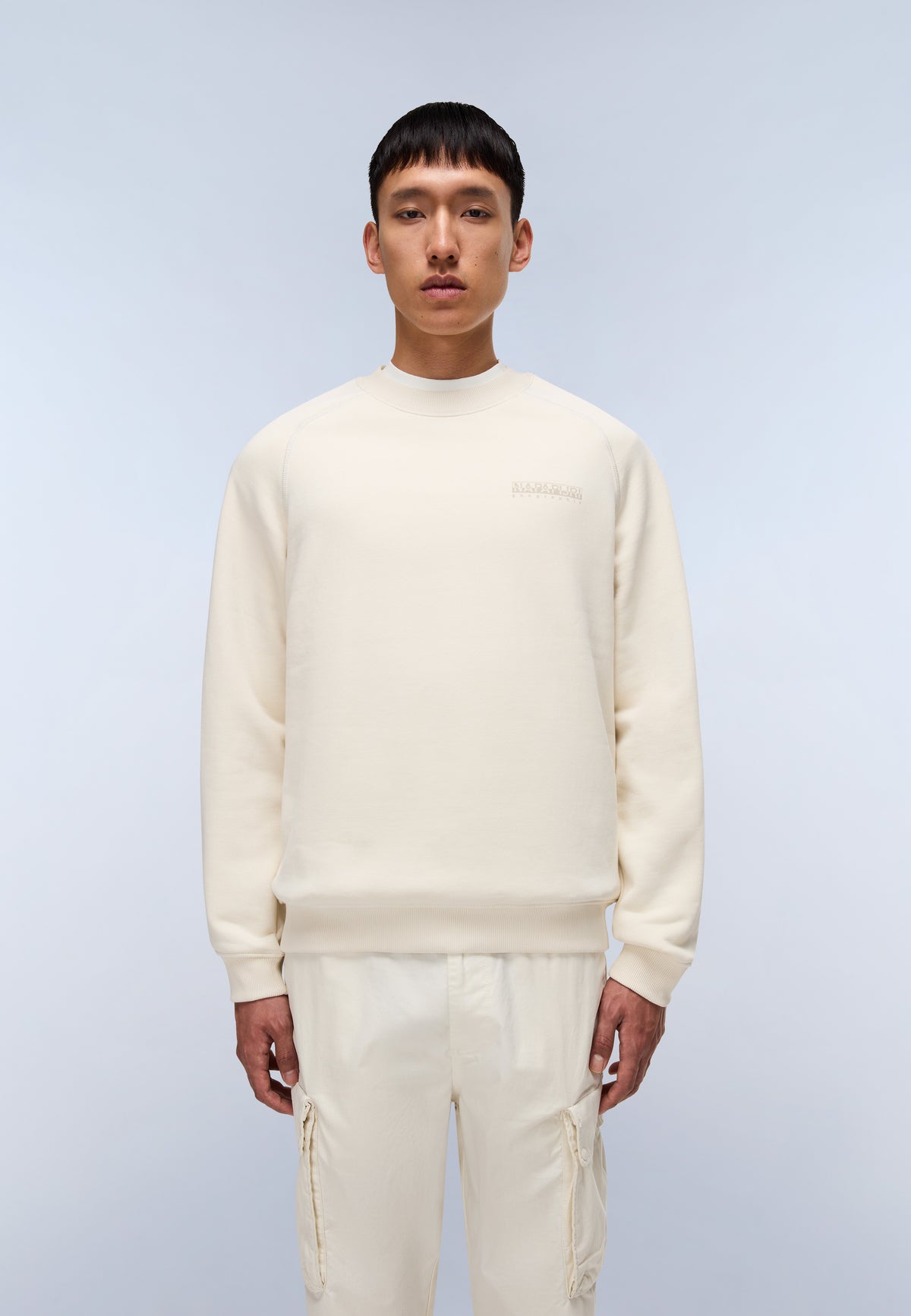 Back Graphic Sweatshirt Beige - 3