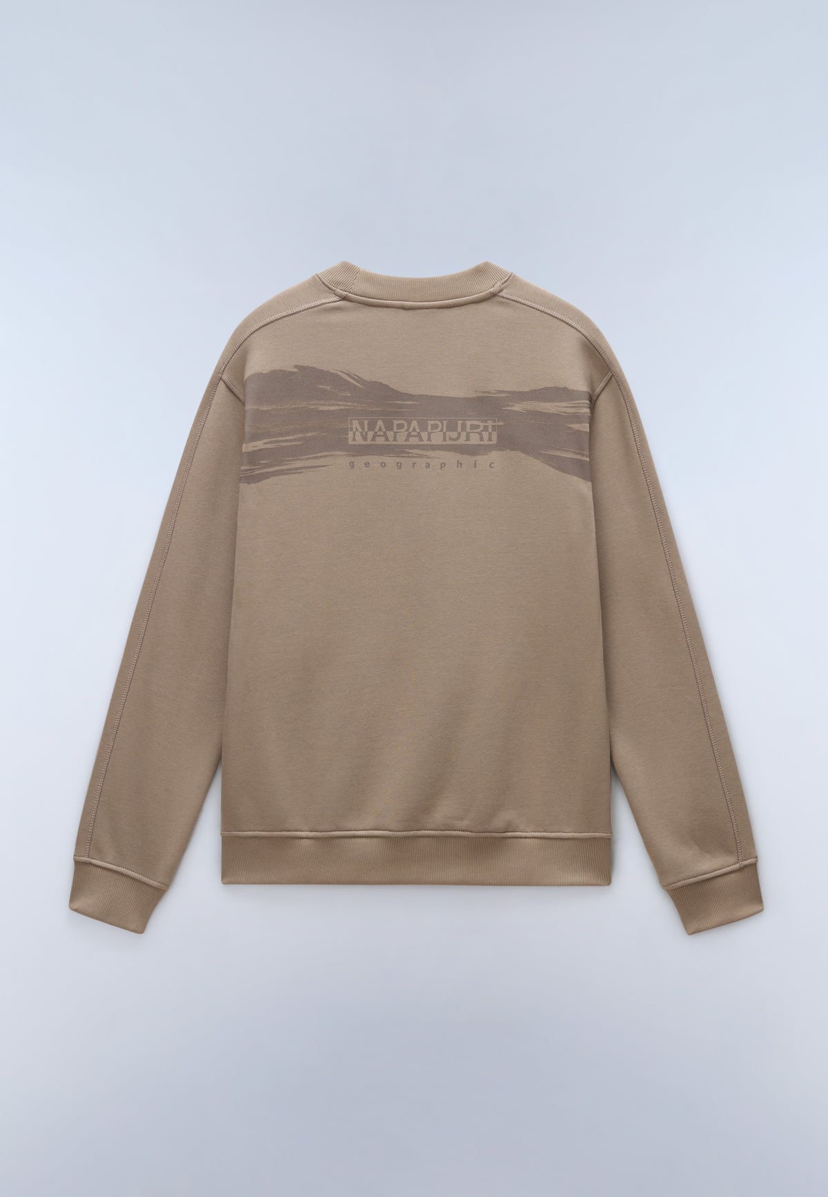Back Graphic Sweatshirt Beige - 5