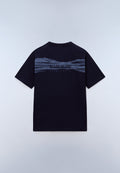 Camiseta de Manga Corta de Punto Back Graphic Dark Blue - 5