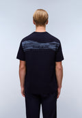 Camiseta de Manga Corta de Punto Back Graphic Dark Blue - 4