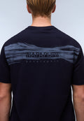Camiseta de Manga Corta de Punto Back Graphic Dark Blue - 6
