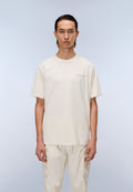 Back Graphic Jersey Short Sleeve T-Shirt Beige - 3