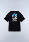 T-Shirt à Manches Courtes en Jersey Montepiana Noir - 5