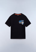 T-Shirt à Manches Courtes en Jersey Montepiana Noir - 1