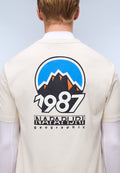 Camiseta de Punto de Manga Corta Montepiana Beige - 6