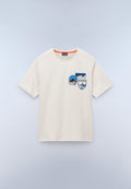 Camiseta de Punto de Manga Corta Montepiana Beige - 1