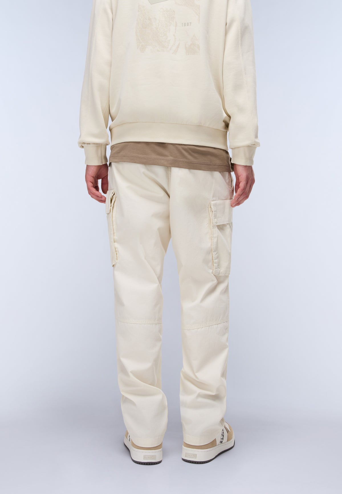 Tures Cargo Trousers Beige - 4