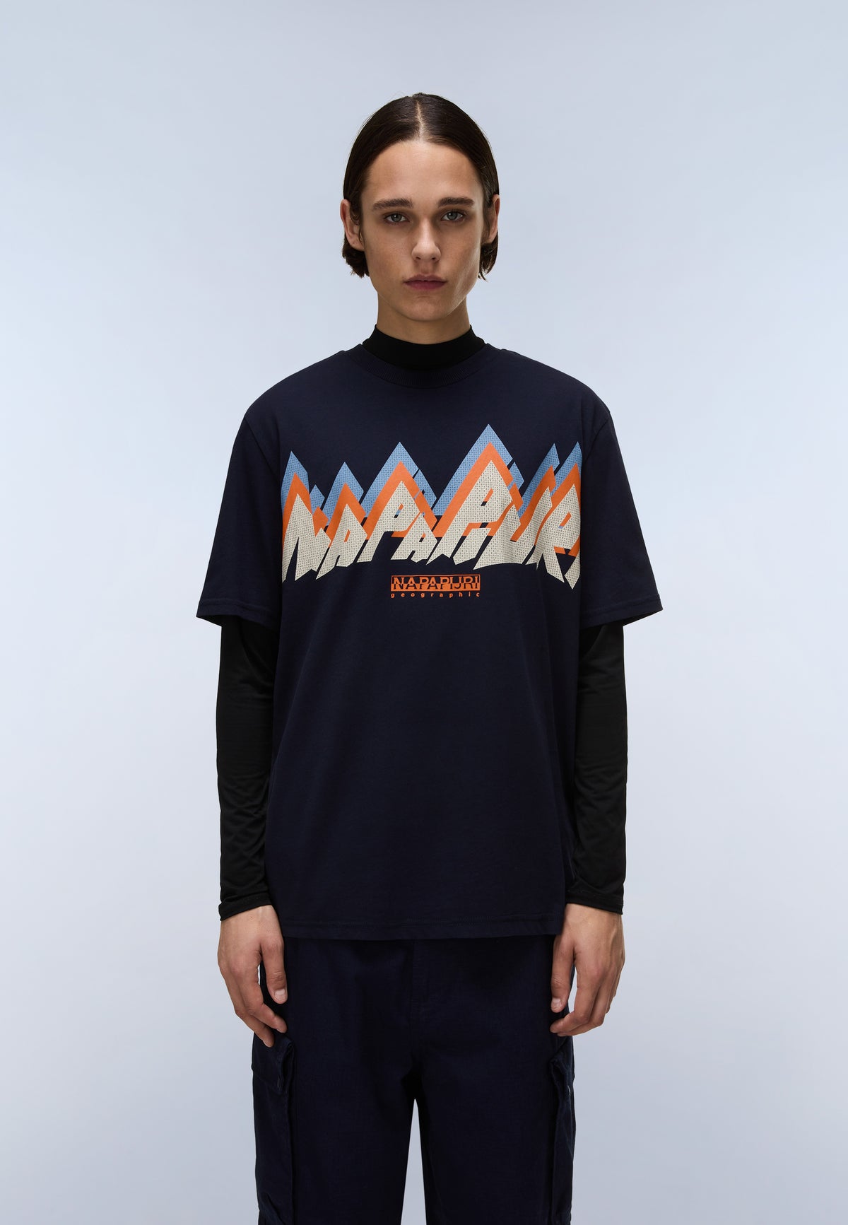 Fiemme Jersey Short Sleeve T-Shirt Dark Blue - 3