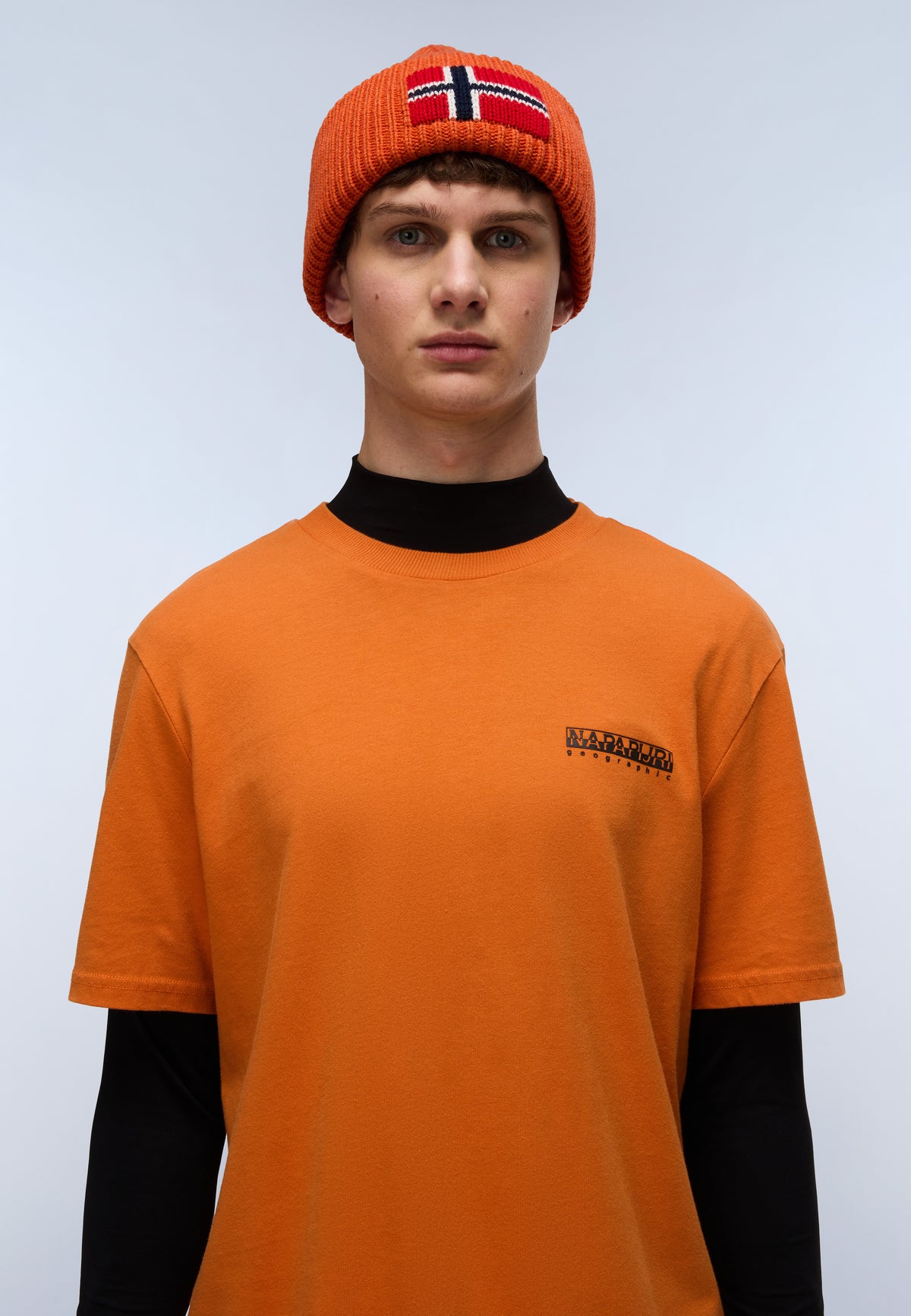 Kurzärmeliges Jersey-T-Shirt Fiemme Orange Pumpkin - 2