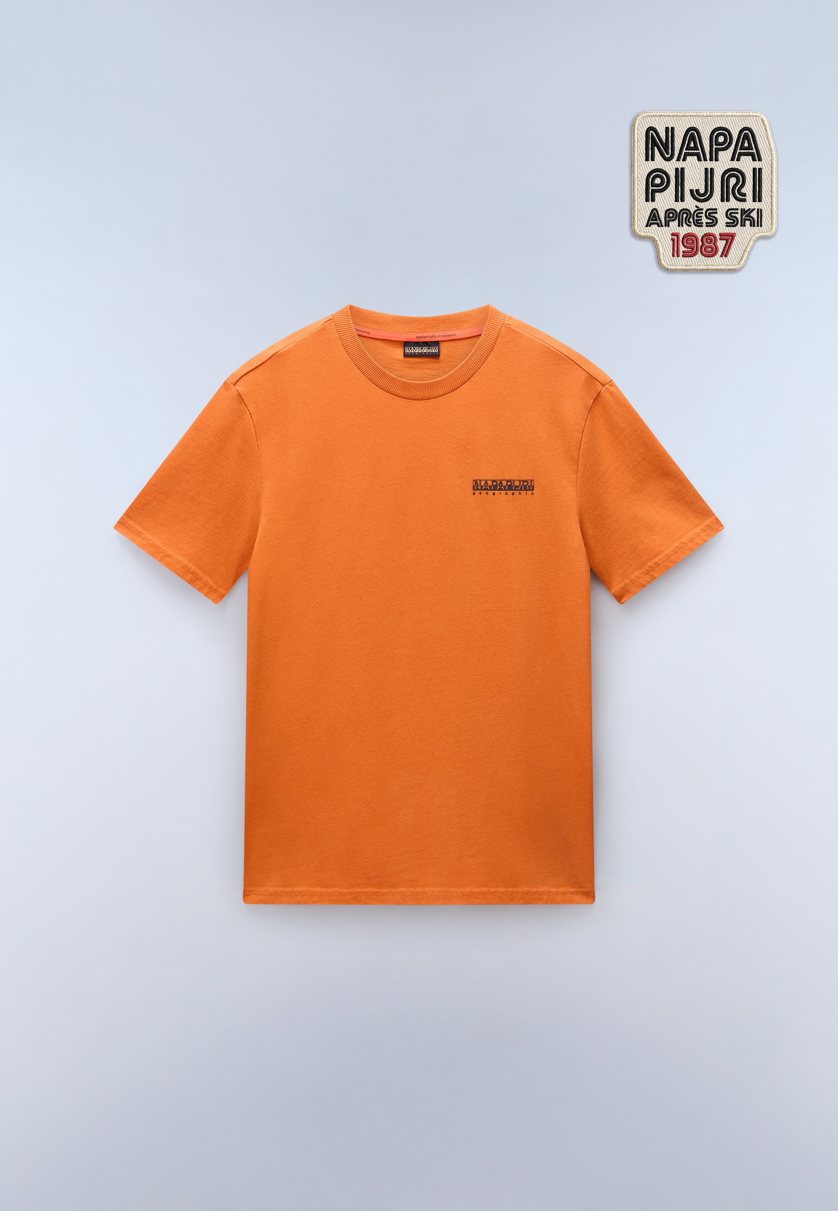 オレンジ Vネックシャツ 14番 Fiemme Jersey Short Sleeve T-Shirt | Short sleeve t-shirts