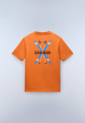Kurzärmeliges Jersey-T-Shirt Fiemme Orange Pumpkin - 5