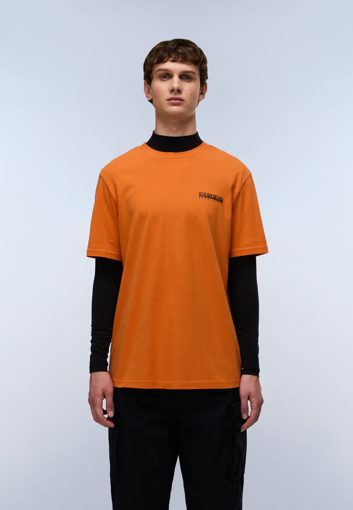 Kurzärmeliges Jersey-T-Shirt Fiemme Orange Pumpkin - 3