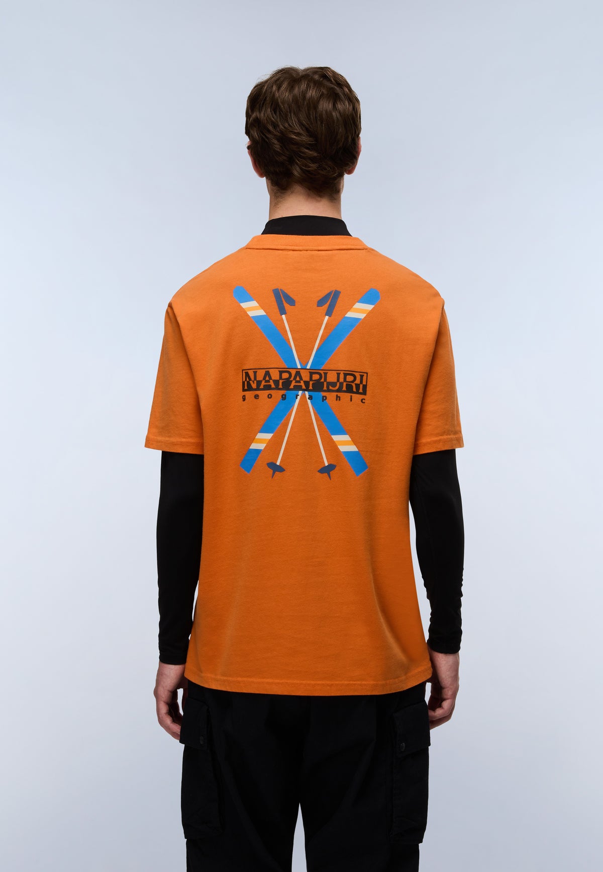 Kurzärmeliges Jersey-T-Shirt Fiemme Orange Pumpkin - 4