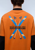 Kurzärmeliges Jersey-T-Shirt Fiemme Orange Pumpkin - 6